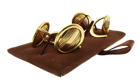 Art Deco 14K Gold Double Swivel Cufflinks - image 5