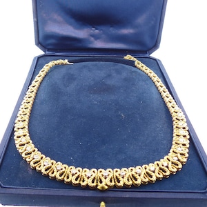 André Vassort for O. J. Perrin 18K Gold & Diamond Necklace