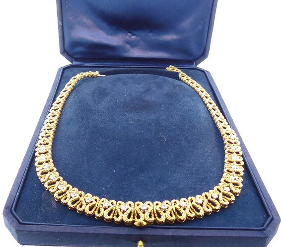André Vassort for O. J. Perrin 18K Gold & Diamond Necklace