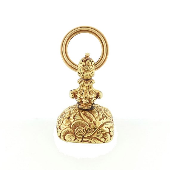 Victorian 14K Gold & Citrine Watch Fob Seal