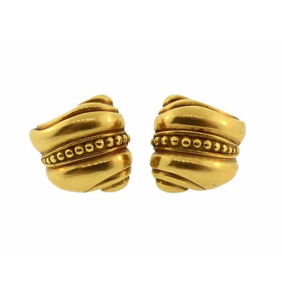 Kieselstein-Cord 18K Gold “Caviar” Earrings
