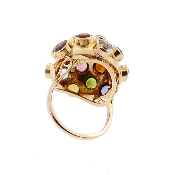 H Stern 18K Gold & Multicolored Gemstone Sputnik … - image 7