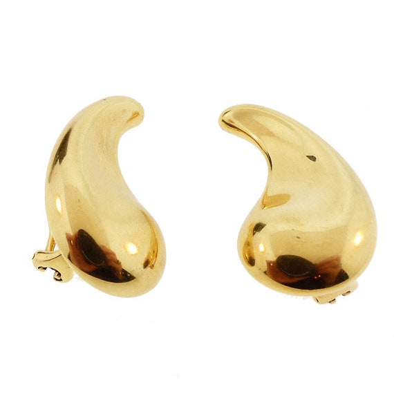 Tiffany & Co. Elsa Peretti 18K Gold COMMA Earrings