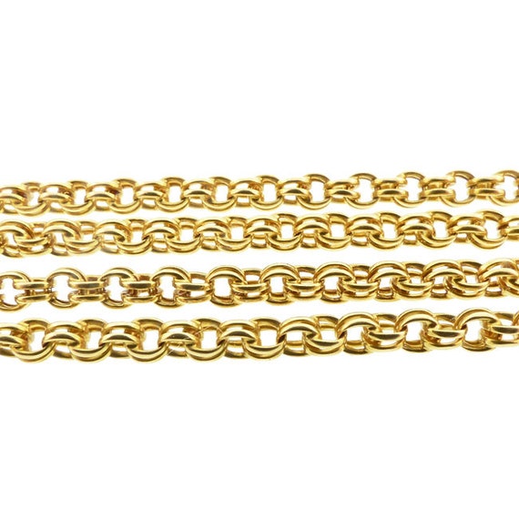 Buy Victorian 14K Gold Double Belcher Chain Link Necklace Online