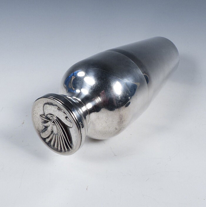 Napier Cocktail Shaker Napier Rooster Art Deco Barware Napier