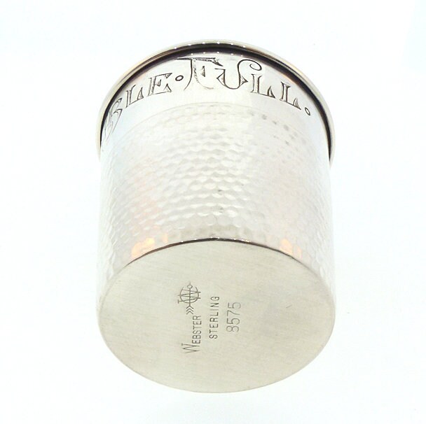 Vintage Sterling Silver Thimble Shot Glass Jigger
