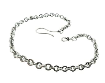 French Victorian Silver Watch Chain