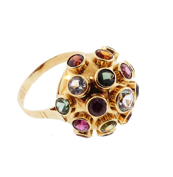 H Stern 18K Gold Multi-gemstone Sputnik Ring - Etsy