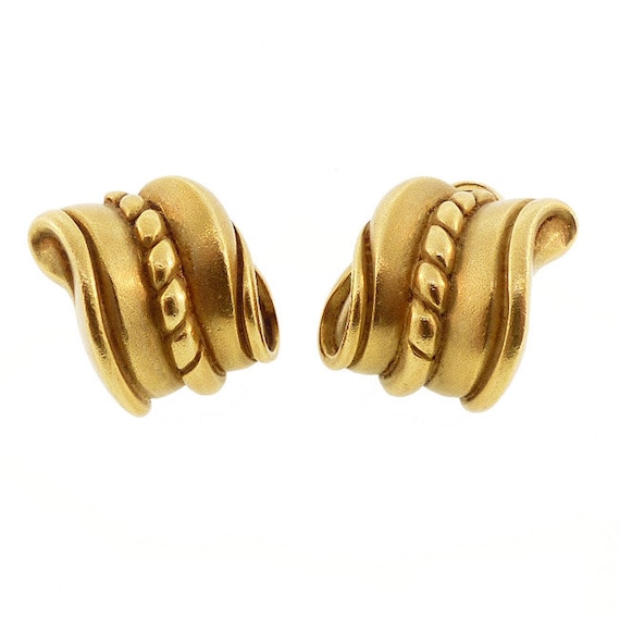 Kieselstein-Cord 18K Gold ROPE TWIST Earrings