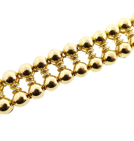 French Retro 18K Gold & Diamond Necklace - image 3