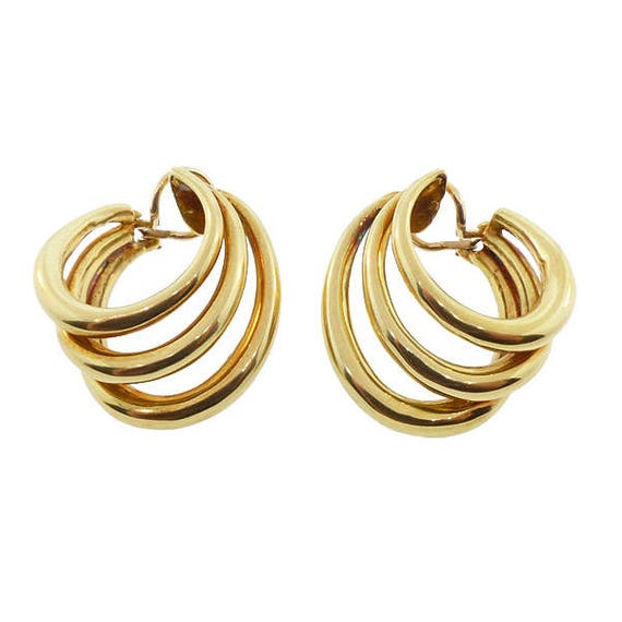 tiffany and co gold hoop earrings