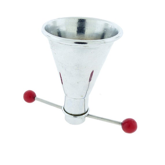 Art Deco Chrome & Bakelite TRAP JIGGER by Fay