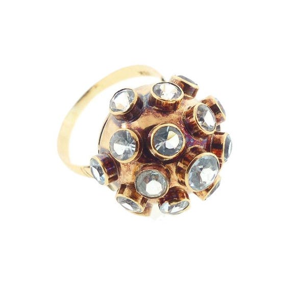 H Stern Sputnik 18K Gold & Aquamarine Ring