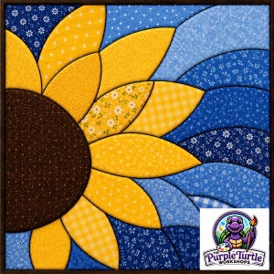 Sonnenblumenmuster (Kinusaiga) | JPG | Stoffkunst