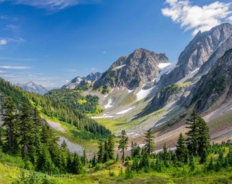 North Cascades National Park Wall Art, Washington Souvenir, Mountain Valley Print, Fine Art Photography, Archival Paper, Travel Decor