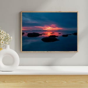Great Salt Lake Landscape Print: Antelope Island Sunset