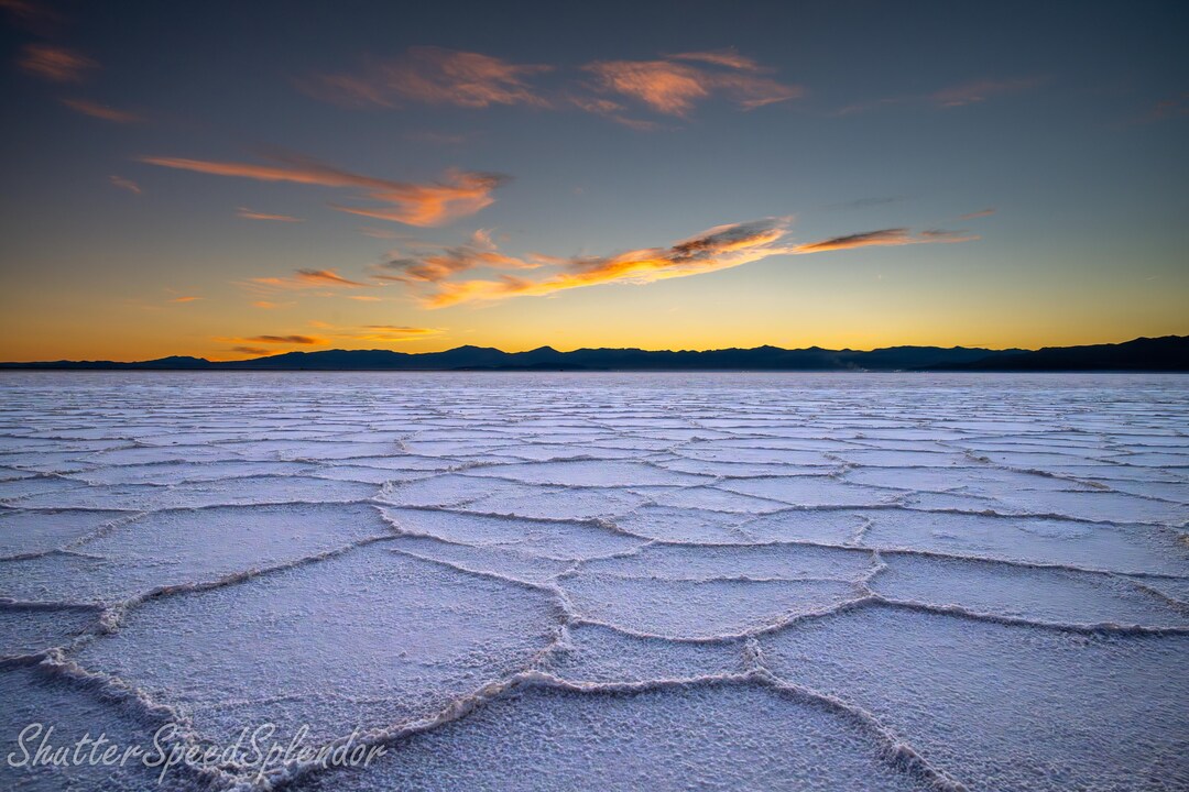 Bonneville Salt Flats Landscape Photography Salt Flats Print Utah 