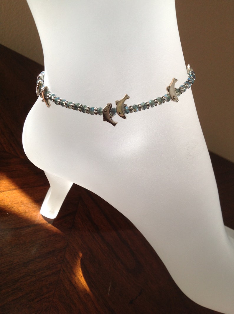 Dolphin Anklet Etsy