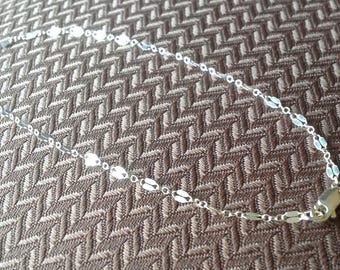 Silver Chain Anklet.