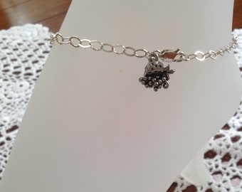 Grapes and Cheese Charm Anklet