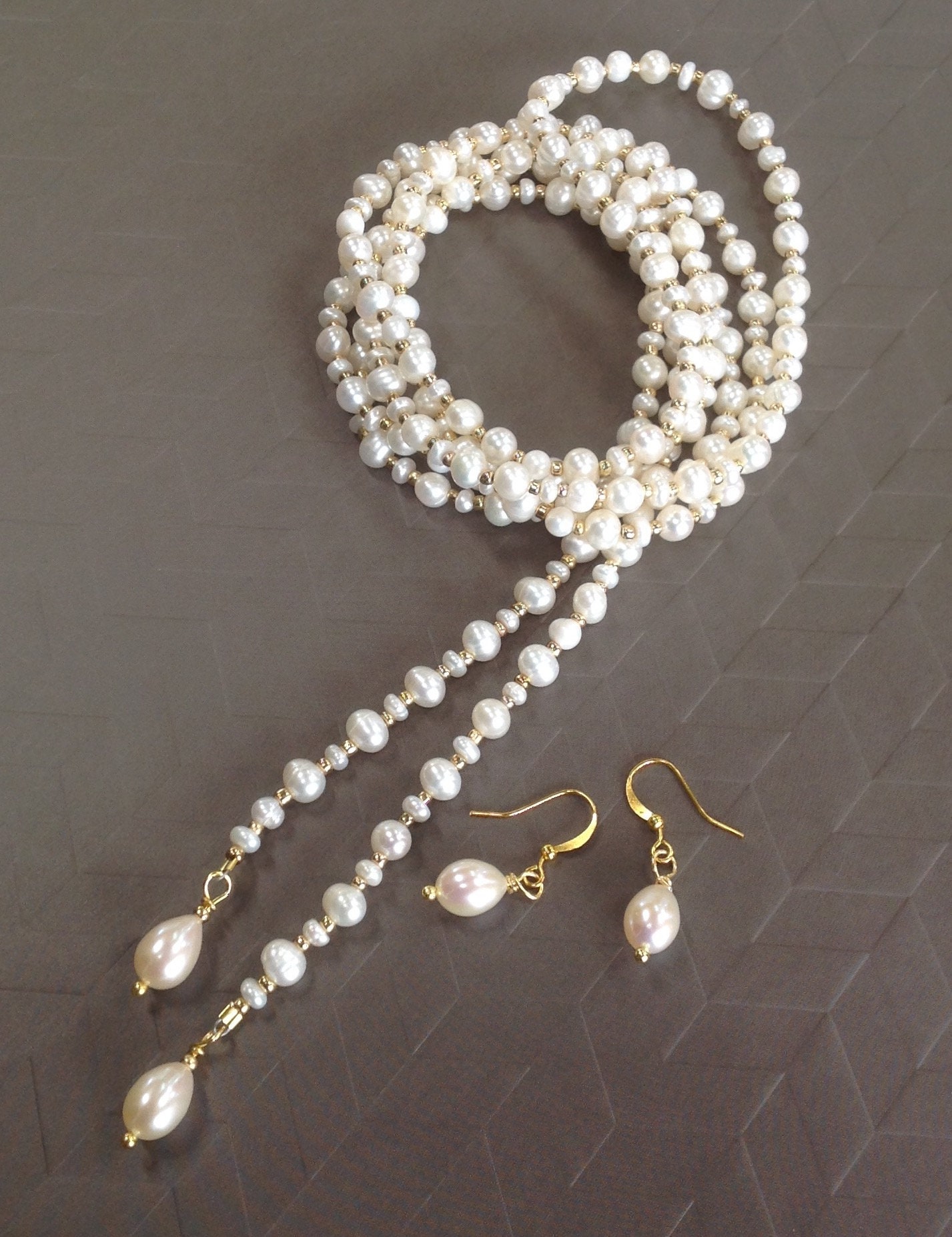 Crazy for Pearls Necklace Set - Etsy