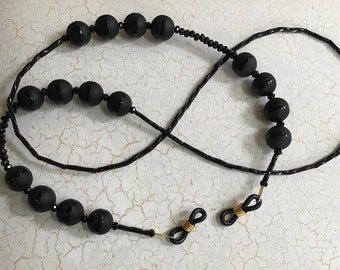 Black on Black Eyeglass / Sunglass Chain