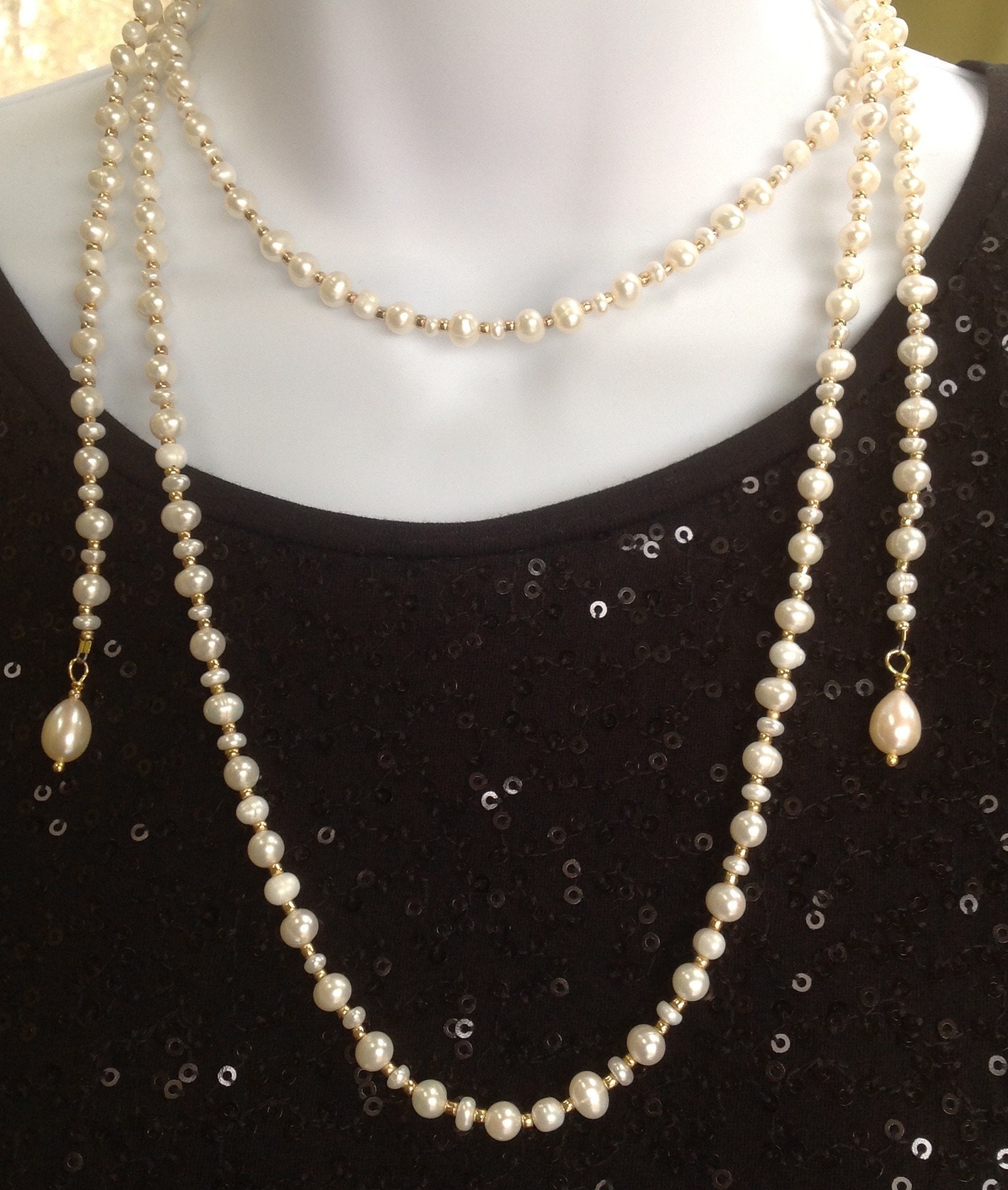 Crazy for Pearls Necklace Set - Etsy