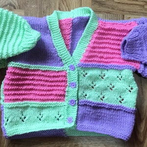 Patchwork Style Baby Cardigan