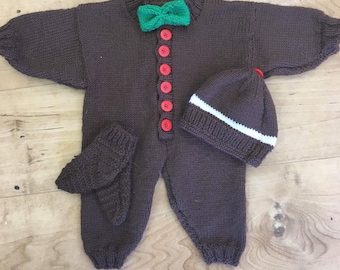 Christmas Pudding Romper Suit sets