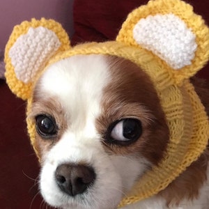 Dog snoods with ears