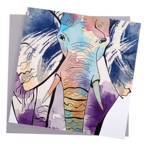 Sumatran Elephant Greetings Card