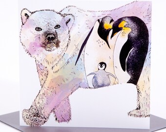 Polar Bear Greetings Card