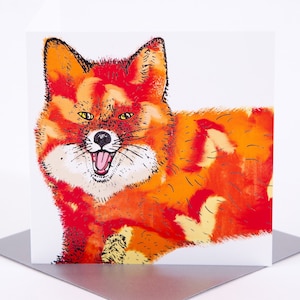 Carte de voeux red fox