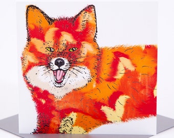 Red Fox Greetings Card
