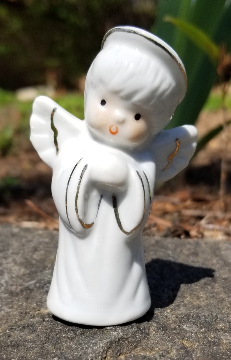 Vintage Porcelain Angel Shaker Set Porcelain Angel Shakers Porcelain Angel Salt and Pepper Shaker Set Vintage Angel Shakers