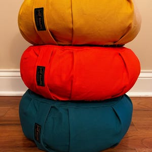 Zafu 15&quot; Buckwheat Meditation Cushion - Solid Colors