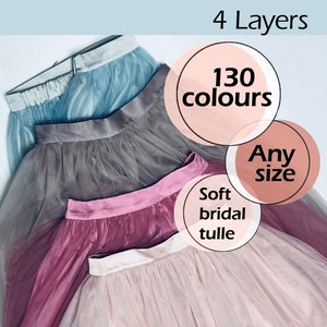 130 Colours Tulle Skirt / Bridesmaids Skirt/ Bridal Skirt/ Women Tulle/ Any Size Tutu