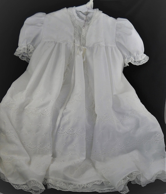 Vintage 4 piece Baby Christening Dress, Slip, Robe