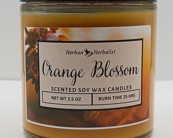 Orange Blossom Soy Wax Candle