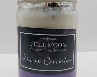 Divine Connection Spiritually Prepared Full Moon Candle