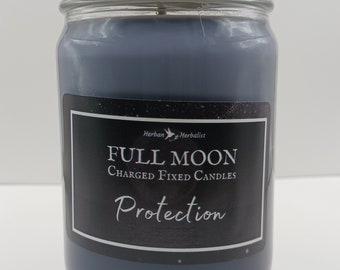 Protection Spiritually Prepared Full Moon Candle