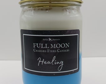 Spiritually Prepared Healing Full Moon Candle