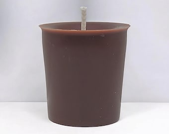 Vela votiva de incienso y mirra: aroma terroso, vela espiritual