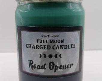 Road Opener Spiritually Prepared Full Moon Candle