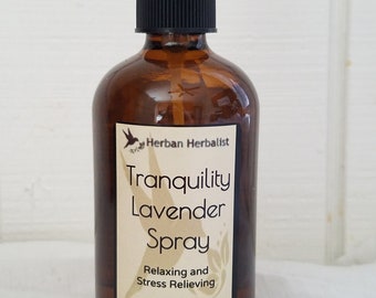 Tranquility Body Spray, lavender body spray, relaxing body spray, lavender room spray, lavender linen spray, aromatherapy spray