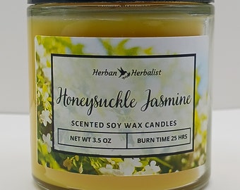 Honeysuckle Jasmine Soy Wax Candle