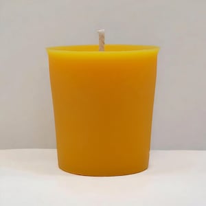 Honeysuckle Jasmine natural wax votive candle, yellow votive, positive energy candle