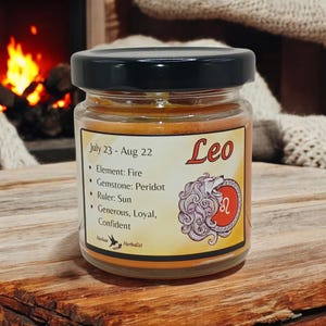 LEO Sternzeichen Soja Wachs Kerze