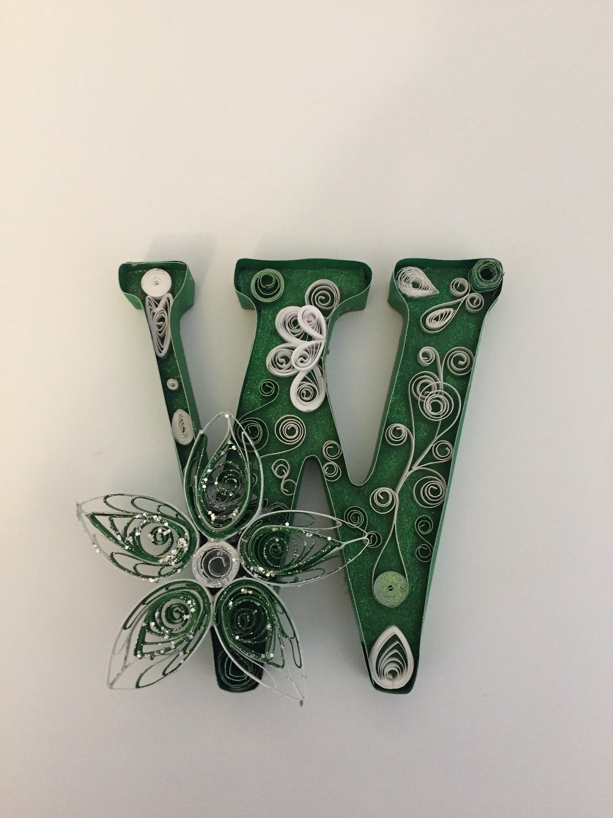 Quilled Wall Art Quilled Paper Art Quilled Letter Monogram Etsy