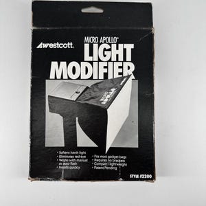 Westcott Micro Apollo Light Modifier for Flash Photography – Style #2200